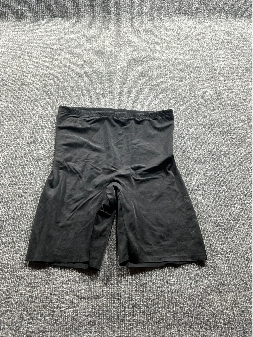Assets by Spanx Black High Waist Shaping Shorts Size Large